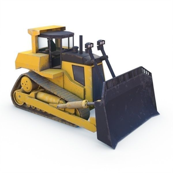 Handler Dozer Low-poly 3D model_7