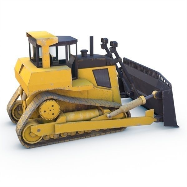 Handler Dozer Low-poly 3D model_9
