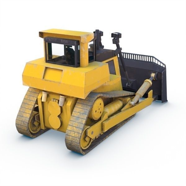 Handler Dozer Low-poly 3D model_11