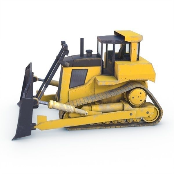 Handler Dozer Low-poly 3D model_3