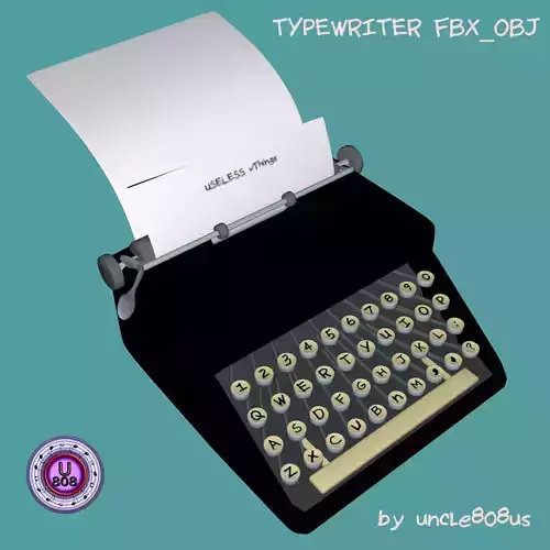 TypewriterOld FBX OBJ typewriter fx