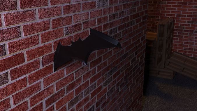 3D Batarang of Batman Free low-poly 3D model