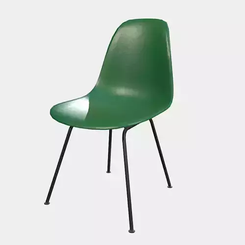 Plastic Chair Low-poly 3D model