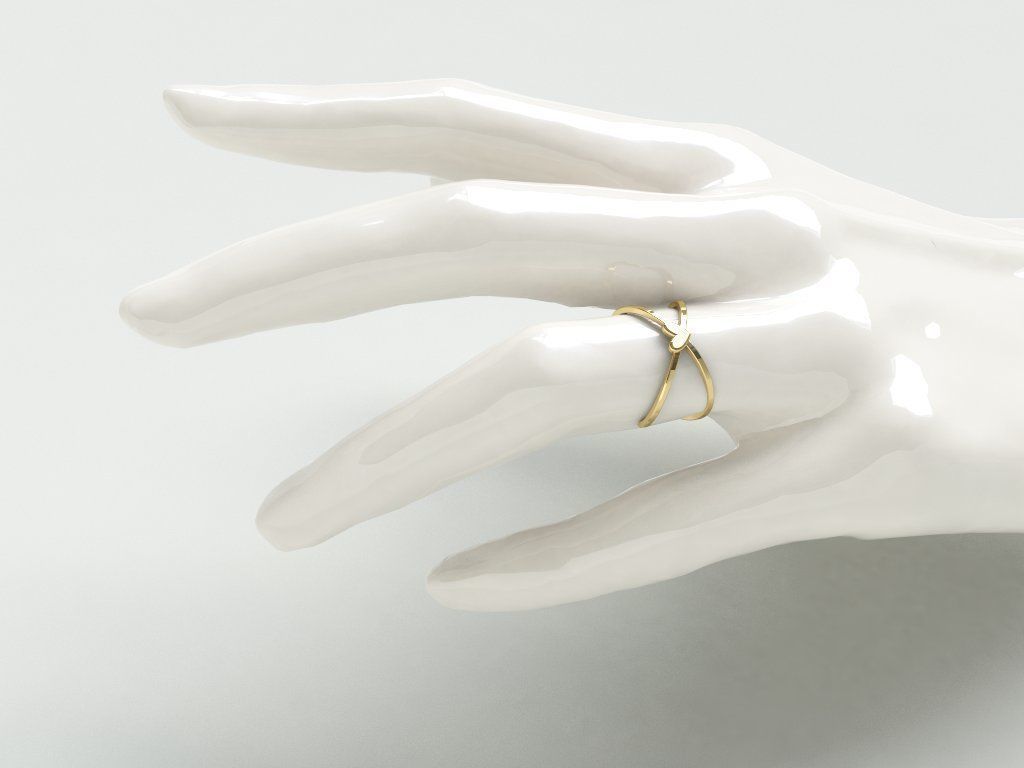 Ringmodel144- Heart ring 3D print model_4