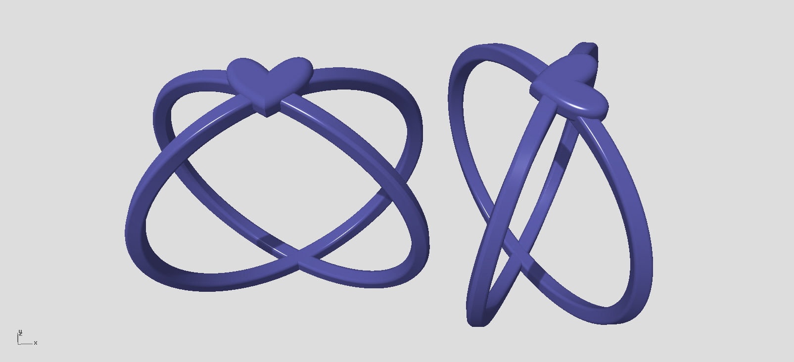 Ringmodel144- Heart ring 3D print model_6