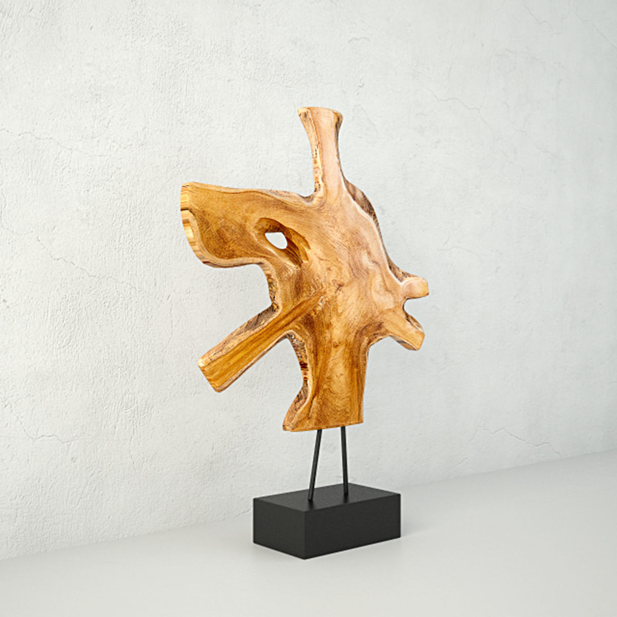 Teak Decorative Figure by ZARA HOME 3D model_2