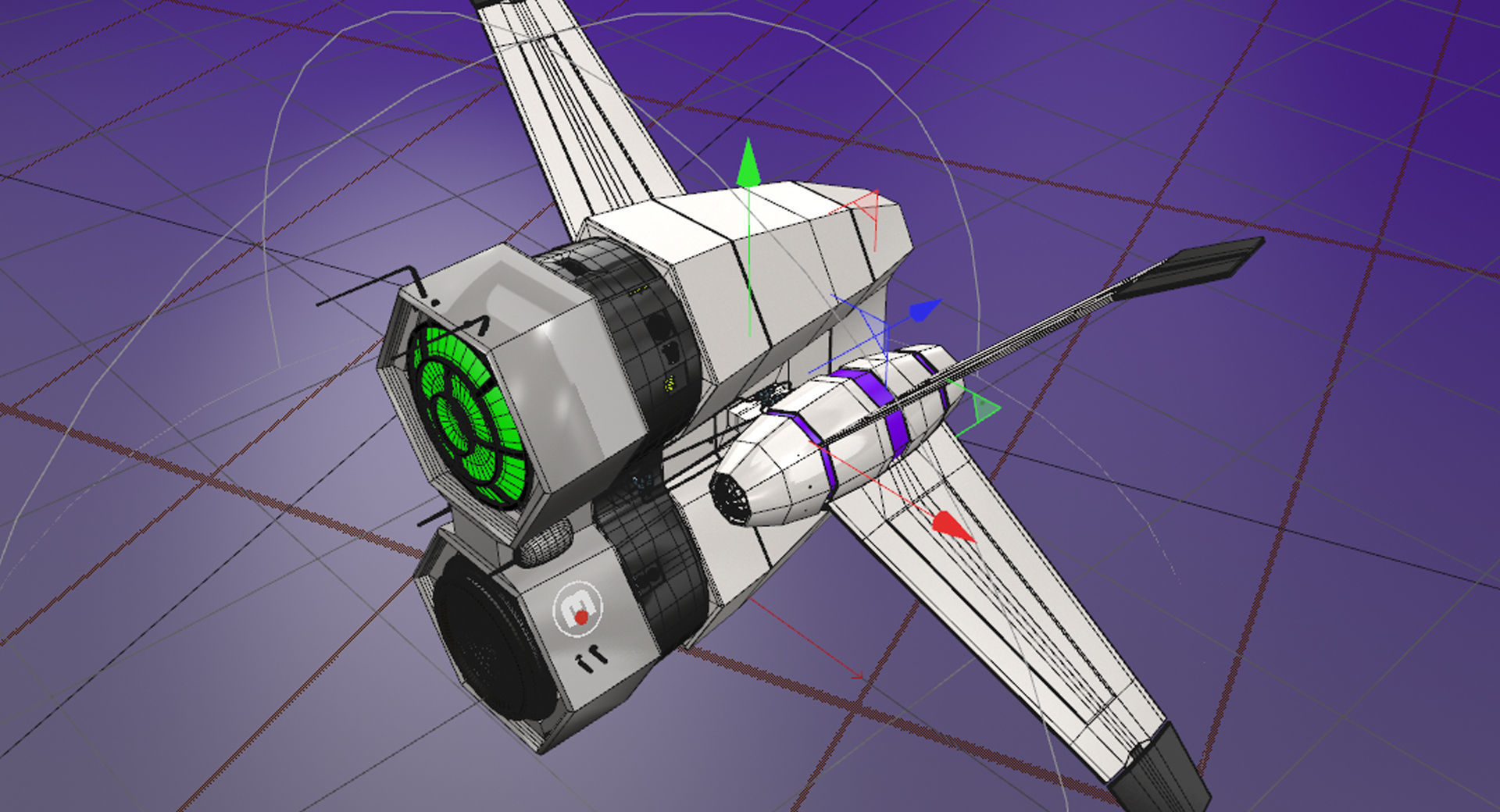 Membran Space Ship 3D model_4