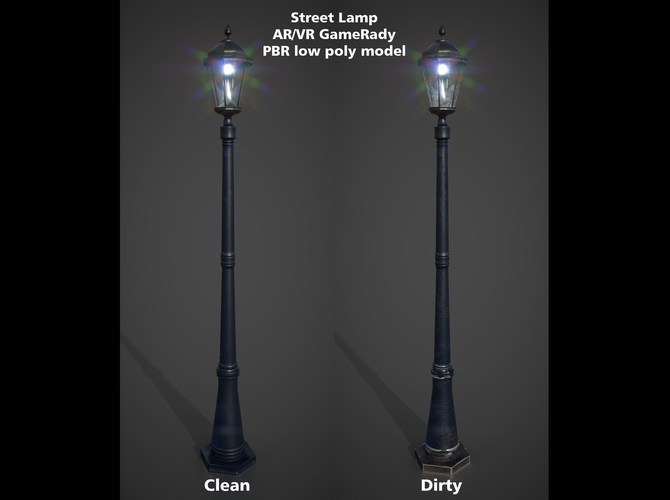 Street Lamp PBR GameReady