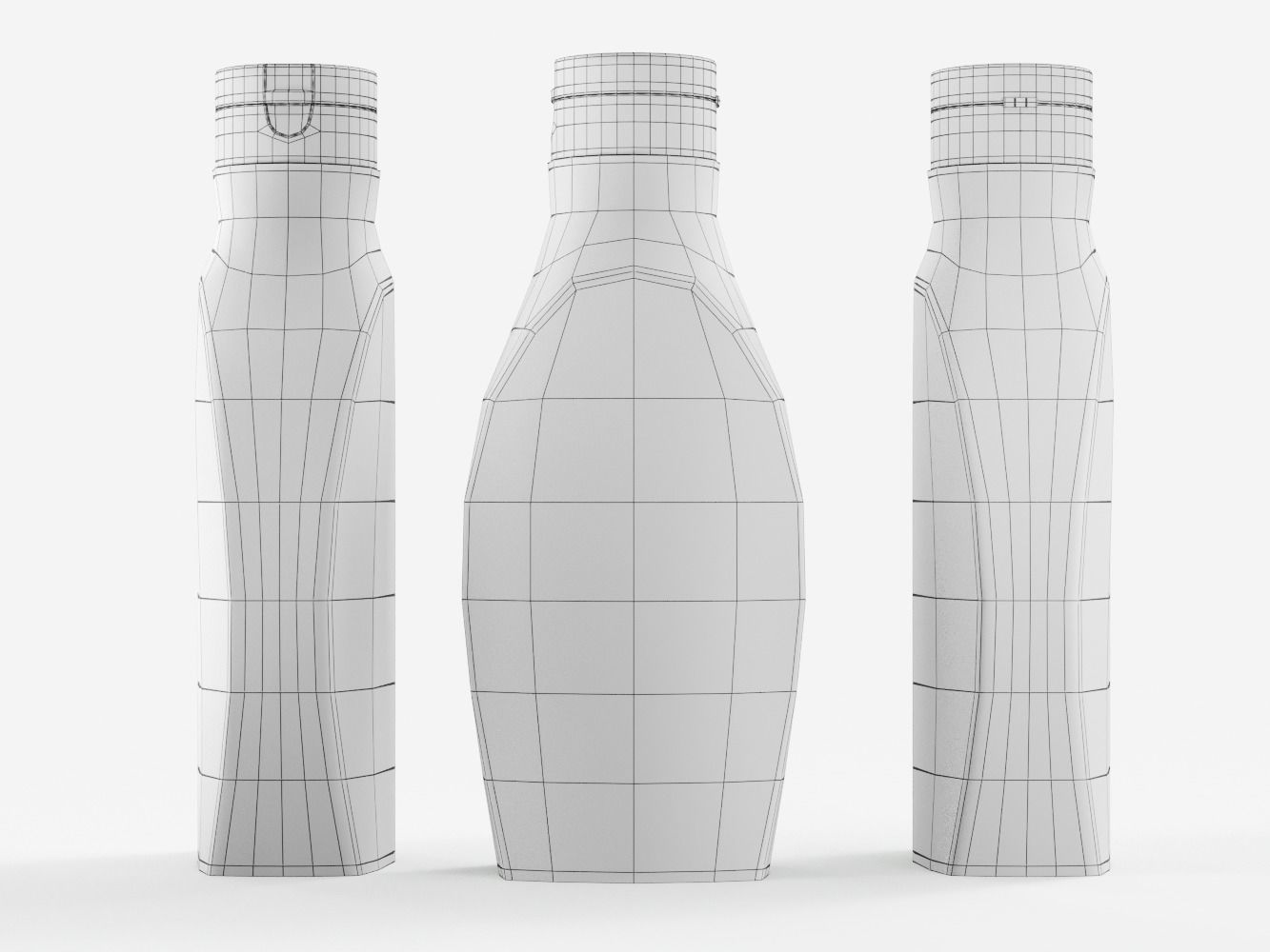 Tomato Ketchup Bottle 3D model_4