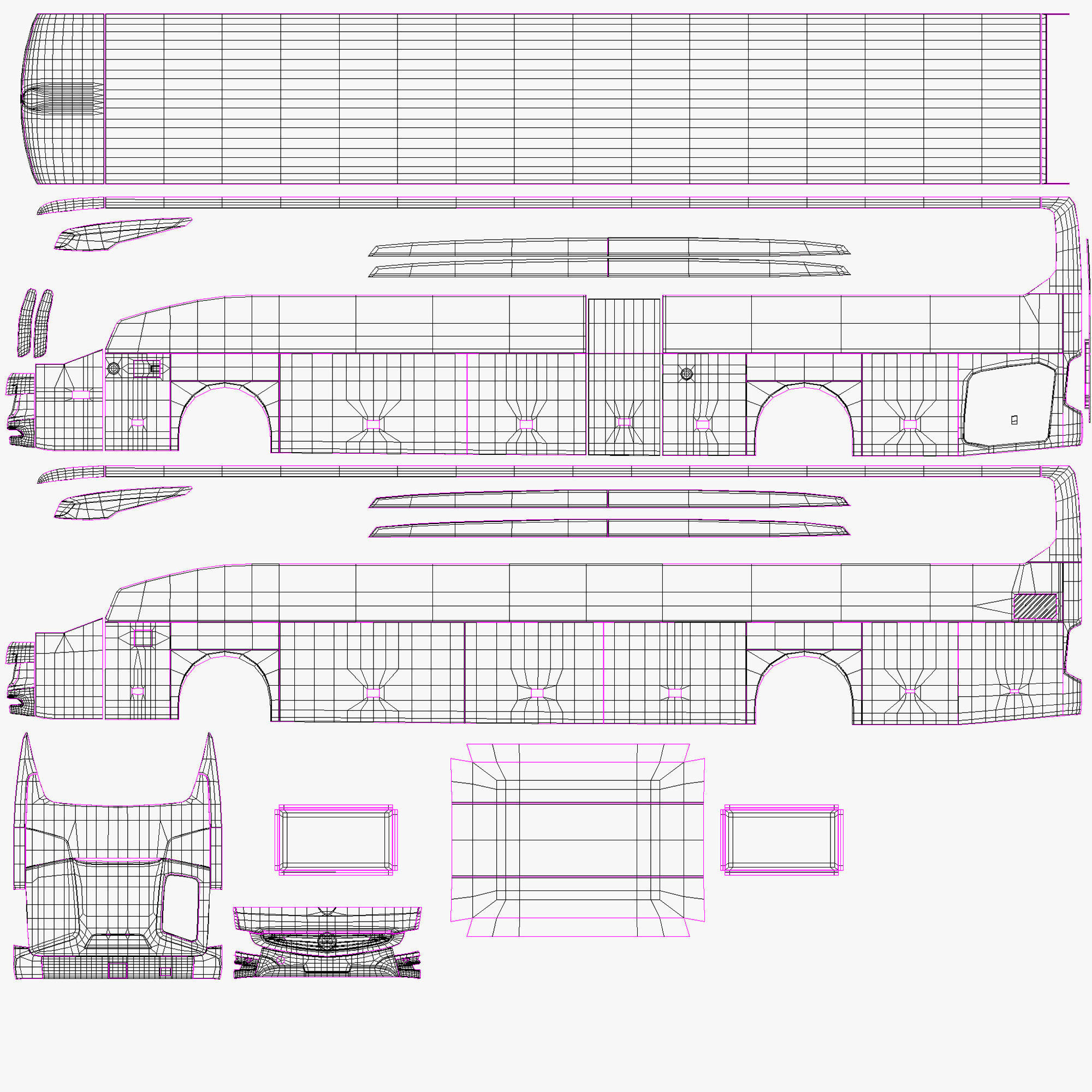 Mercedes Tourismo 2017 3D model_27