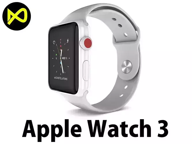 Apple Watch Edition Series 3 White 3D model