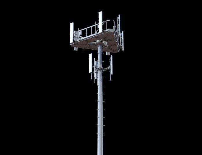 Telecommunication Tower 3D model_0