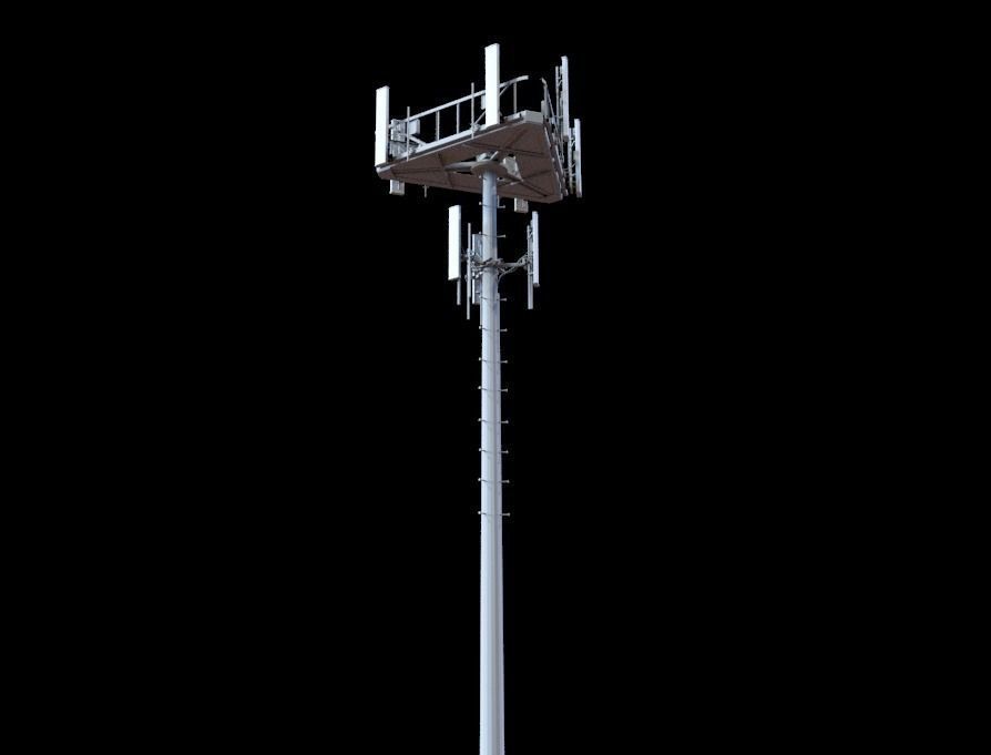 Telecommunication Tower 3D model_5