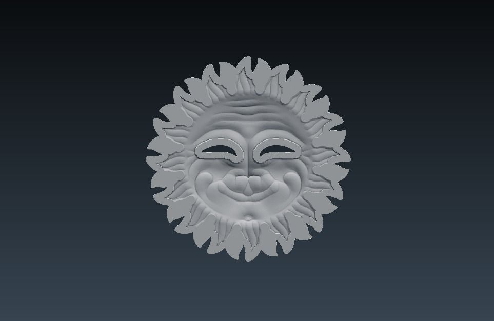 PENDANT SUN 3D print model_3