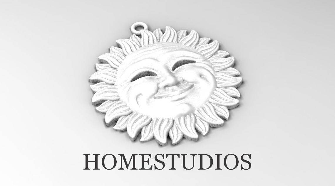 PENDANT SUN 3D print model_0