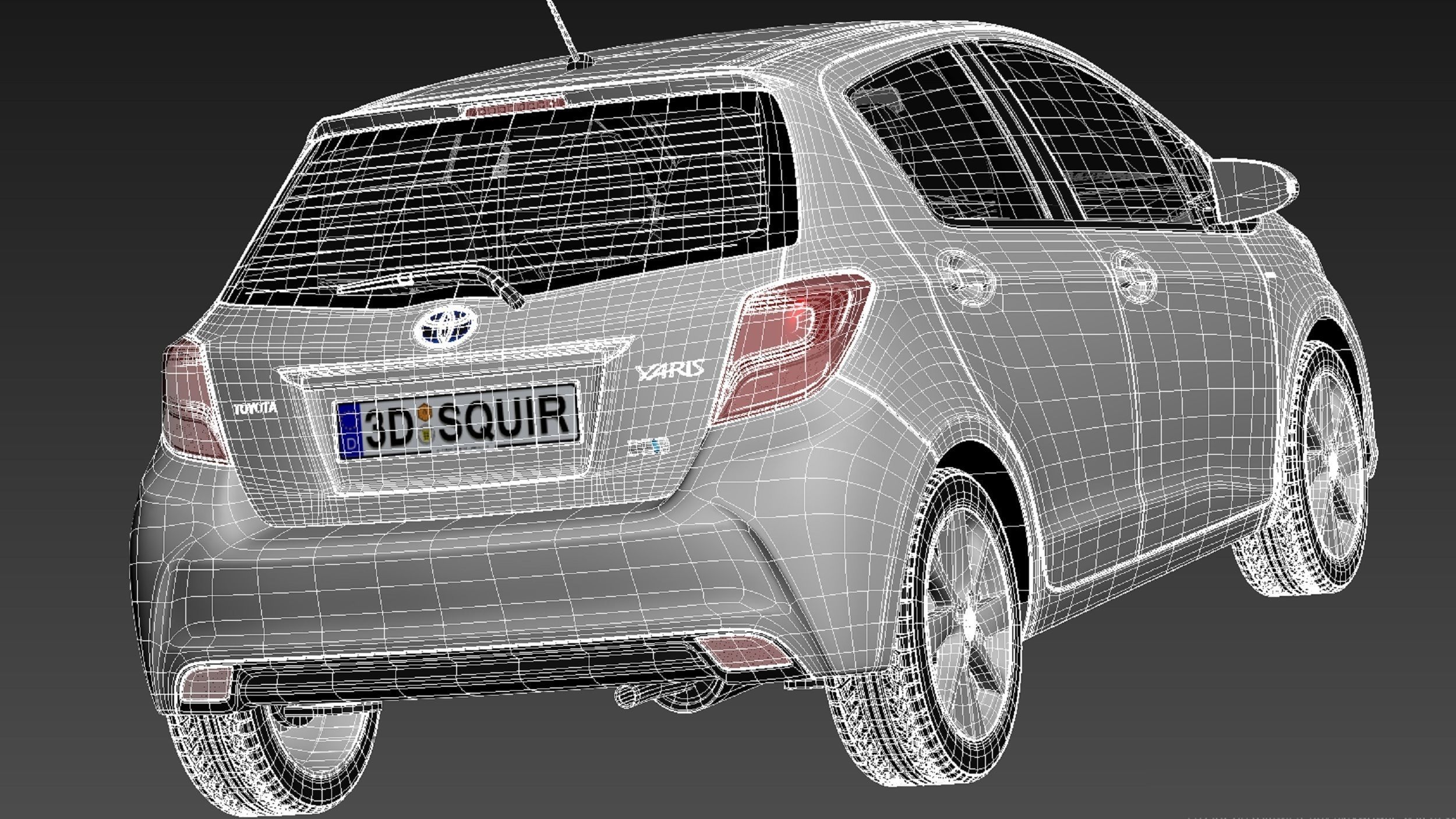 Toyota Yaris 2015 3D model_19