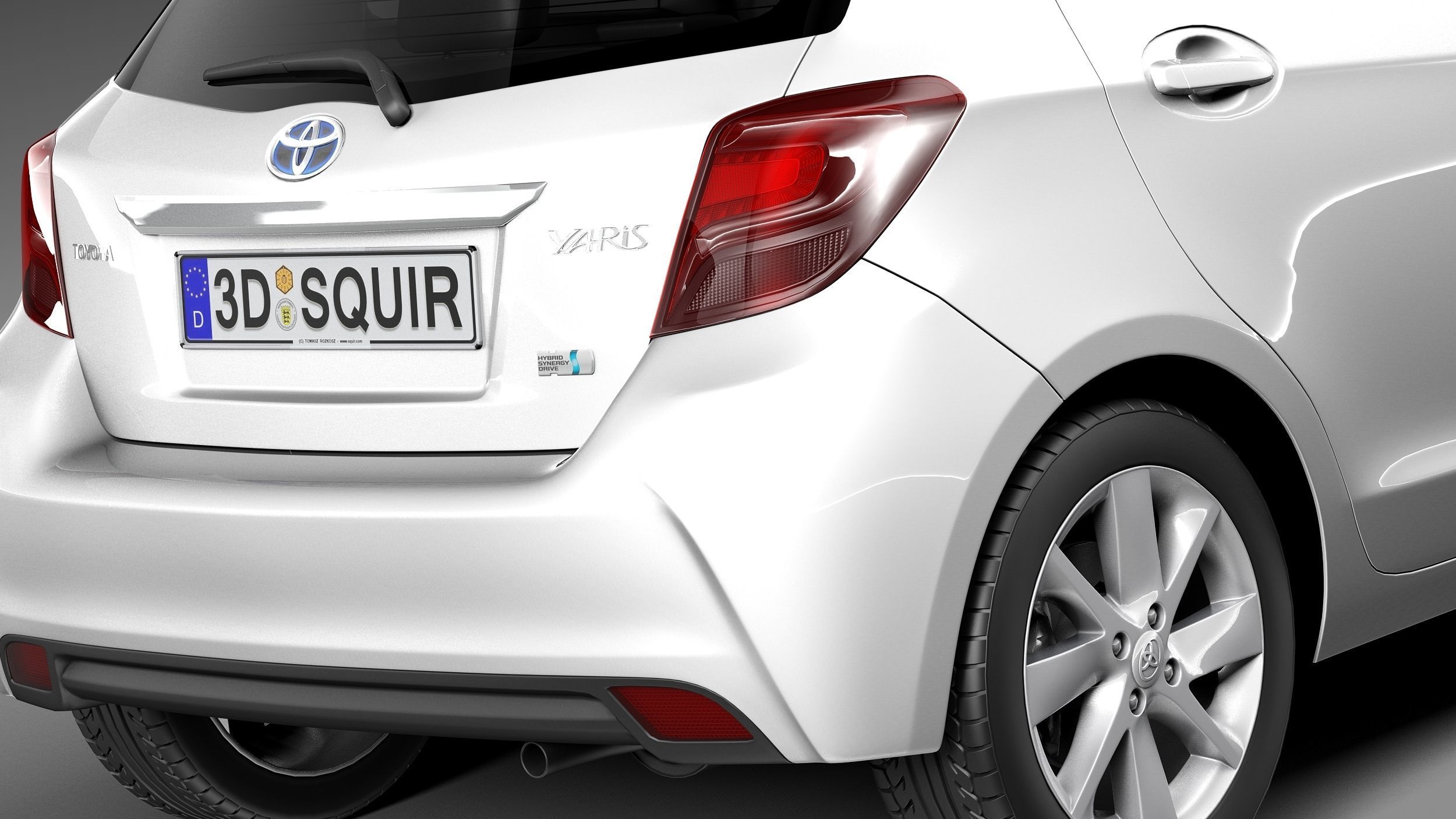 Toyota Yaris 2015 3D model_3