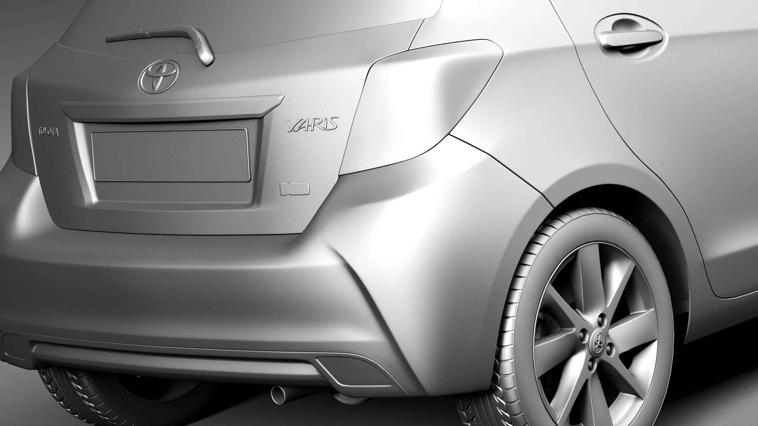 Toyota Yaris 2015 3D model_13