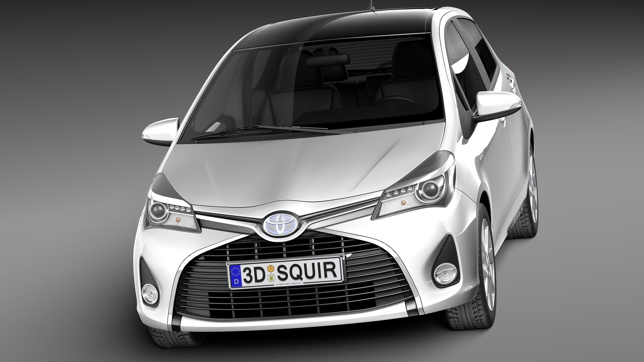 Toyota Yaris 2015 3D model_1