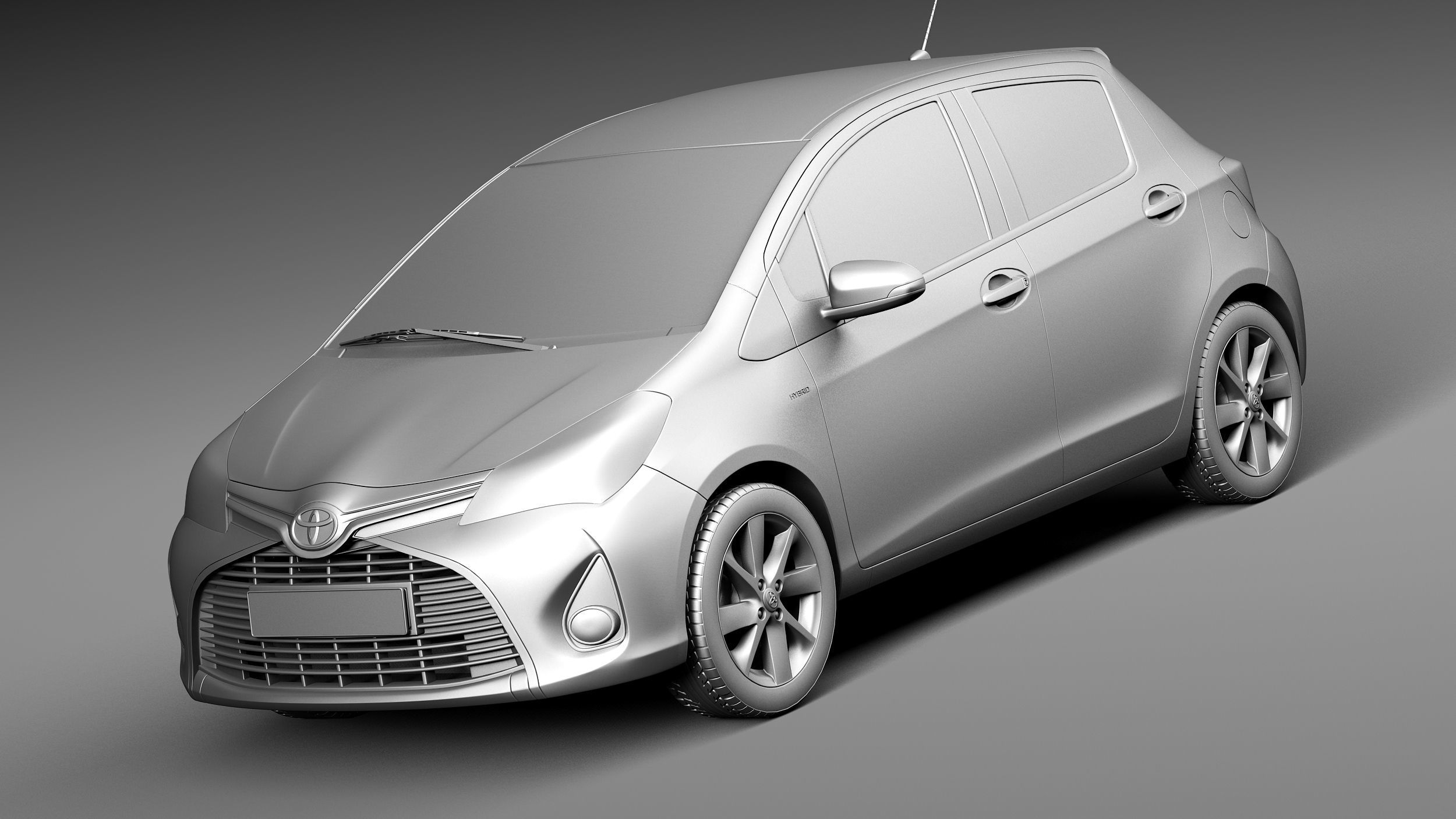 Toyota Yaris 2015 3D model_10