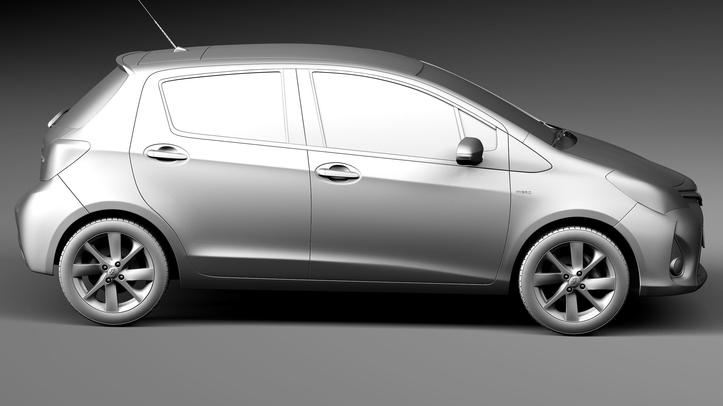 Toyota Yaris 2015 3D model_16