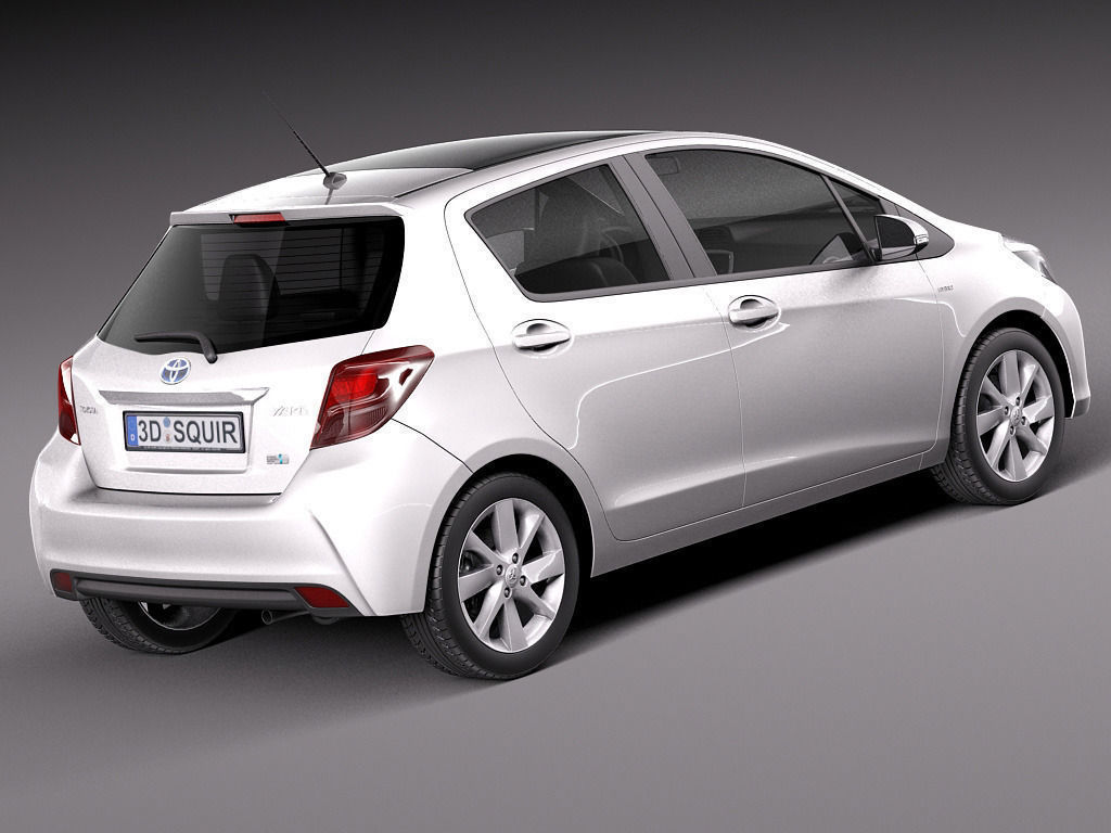 Toyota Yaris 2015 3D Model x obj 3ds fbx c4d lwo