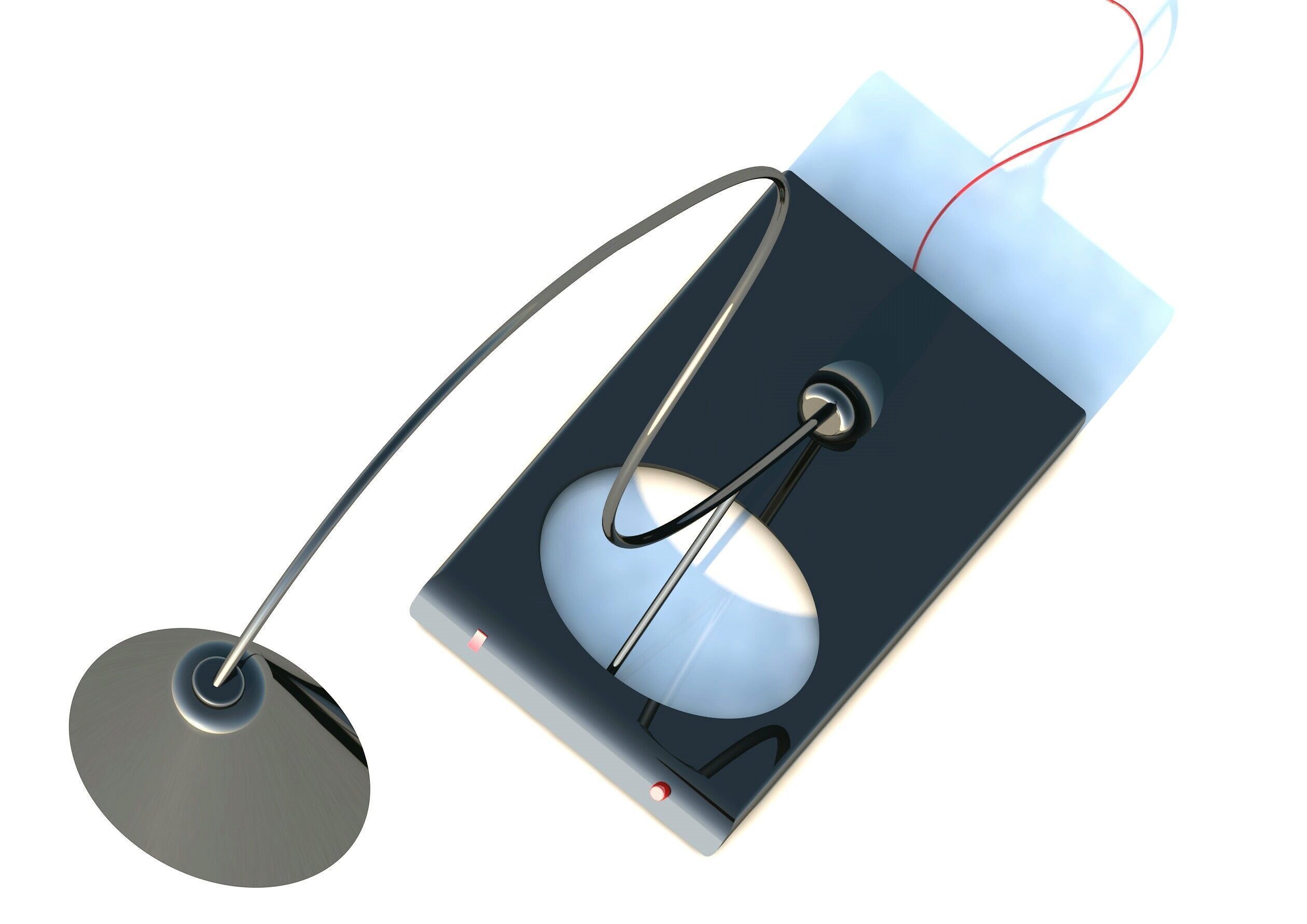 contempolamp table lamp with cord 3D model_6