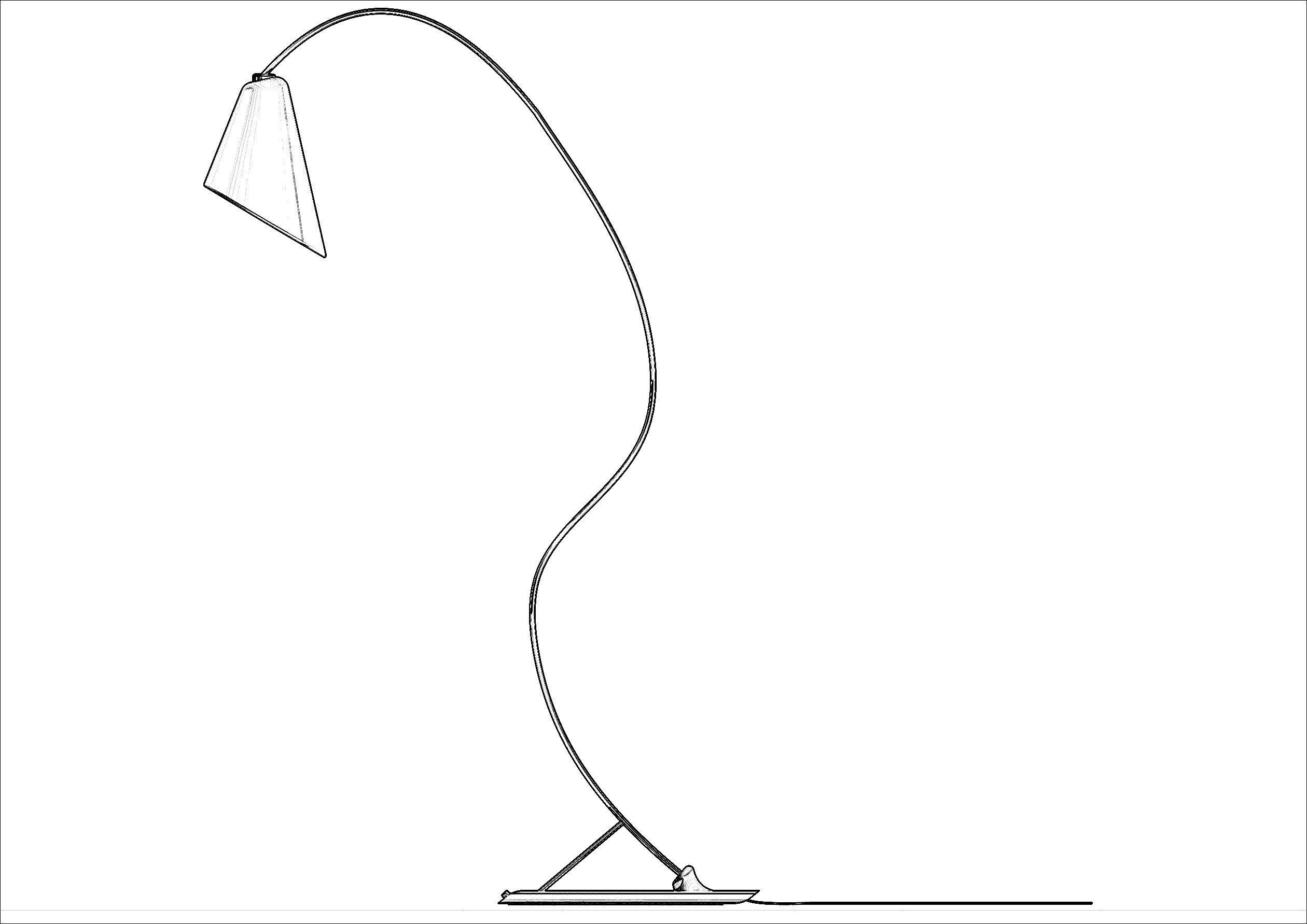 contempolamp table lamp with cord 3D model_4