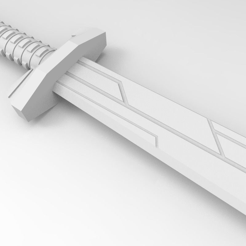 3D thor ragnarok sword 3D print model_4