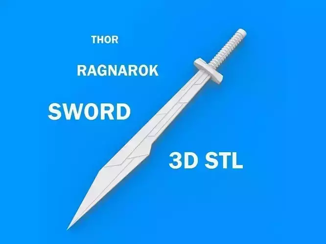 3D thor ragnarok sword