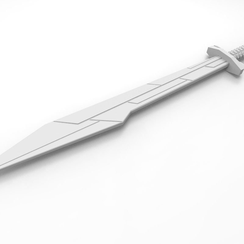 3D thor ragnarok sword 3D print model_5