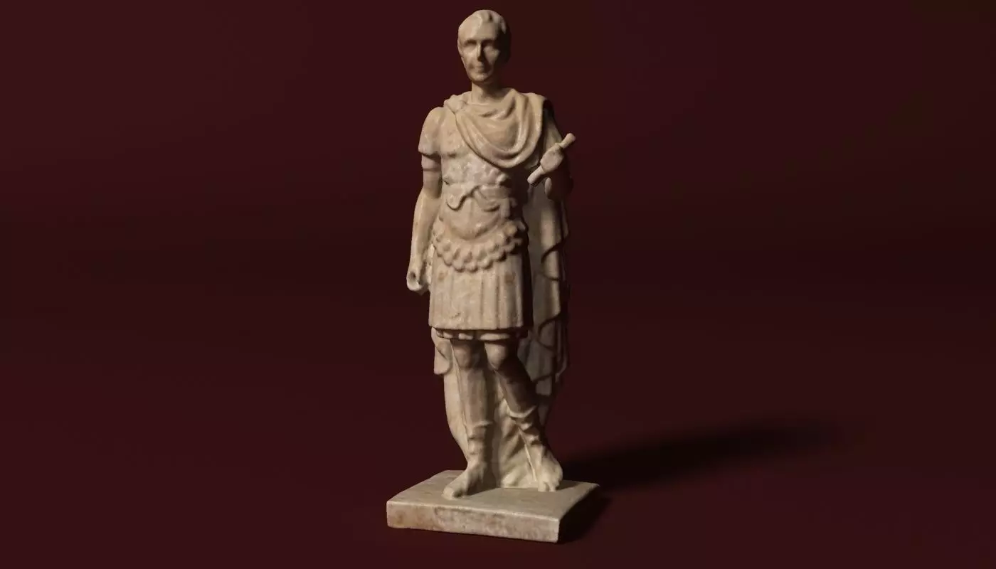 Caesar Statue 3D model_0