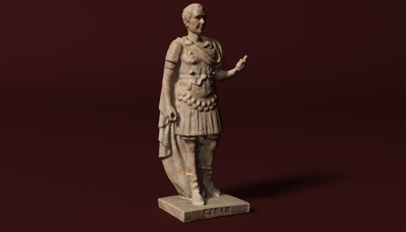 Caesar Statue 3D model_3