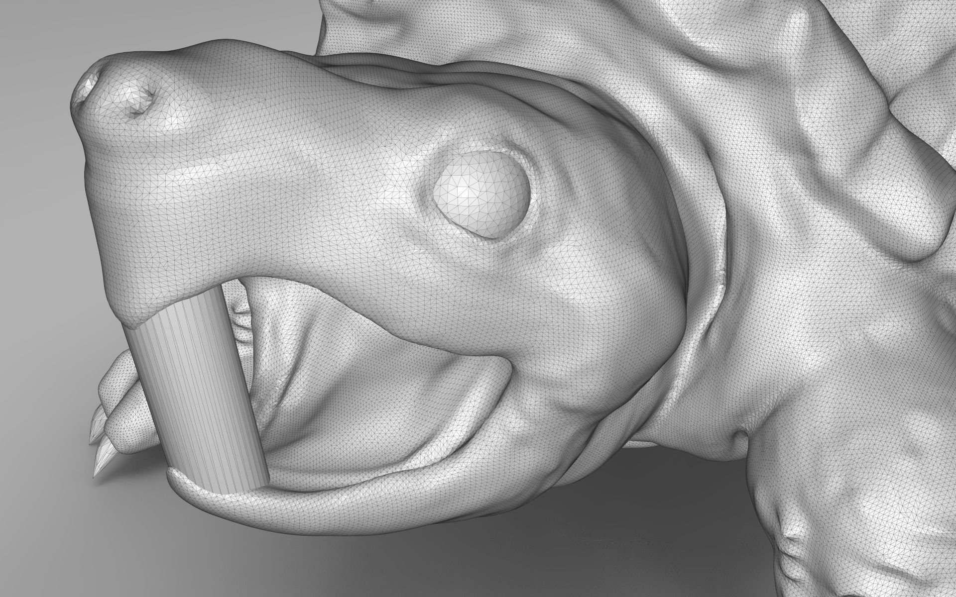 Jewelry pendant turtle with stone 3D print model_12