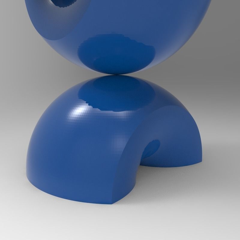 3D sculpture three spheres 3D print model_2
