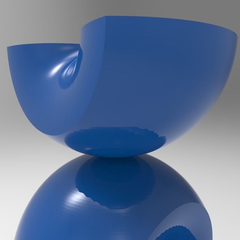 3D sculpture three spheres 3D print model_4