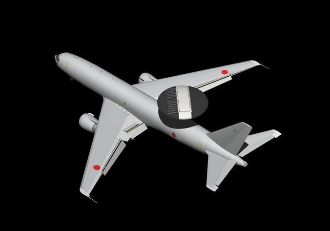 Japan Air Self-Defense Force 2Way Kc767 and E3 3D model