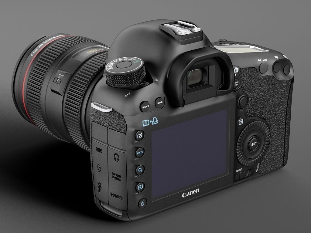 Canon EOS 5d Mark III Photo Camera 3D model_7
