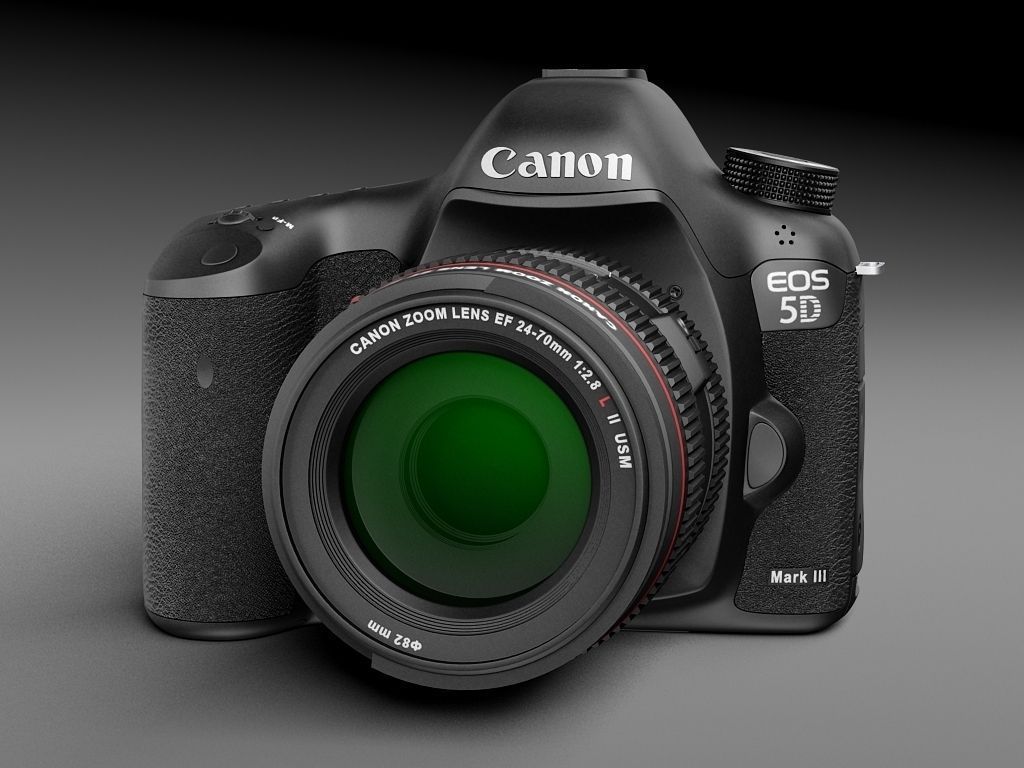 Canon EOS 5d Mark III Photo Camera 3D model_2