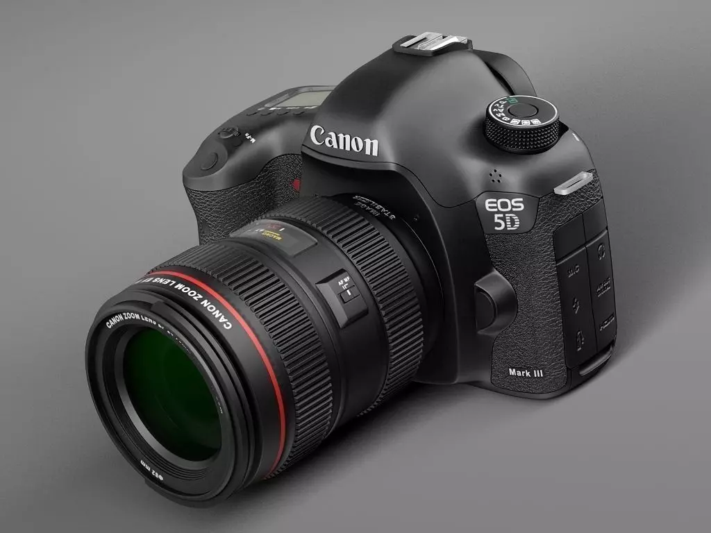 Canon EOS 5d Mark III Photo Camera 3D model_0