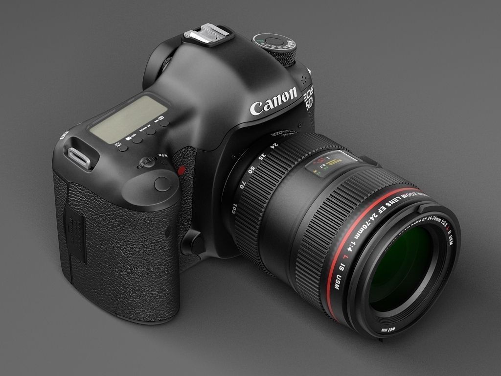 Canon EOS 5d Mark III Photo Camera 3D model_1