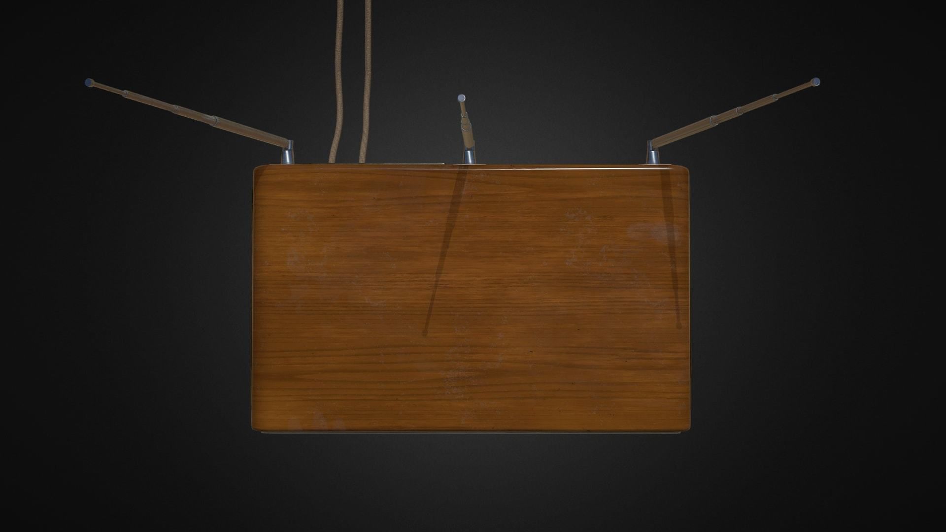 Vintage Wifi Router game-ready asset Free low-poly 3D model_8