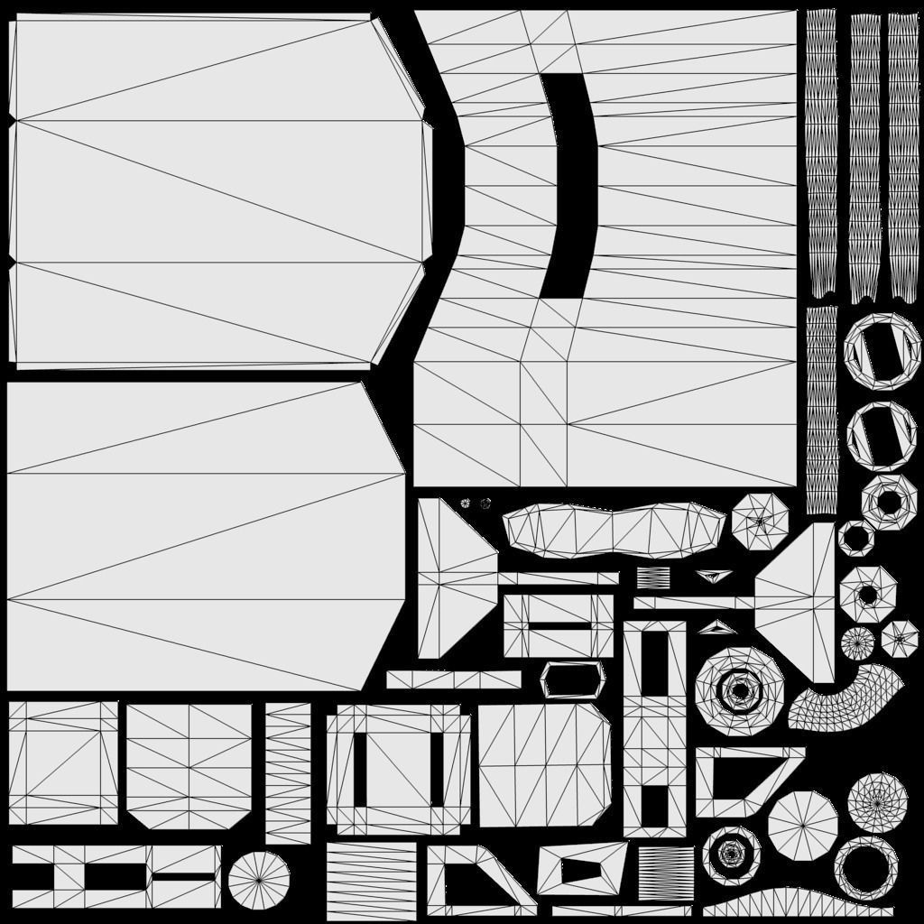 Cyberpunk Surveillance Cameras assets Free low-poly 3D model_15