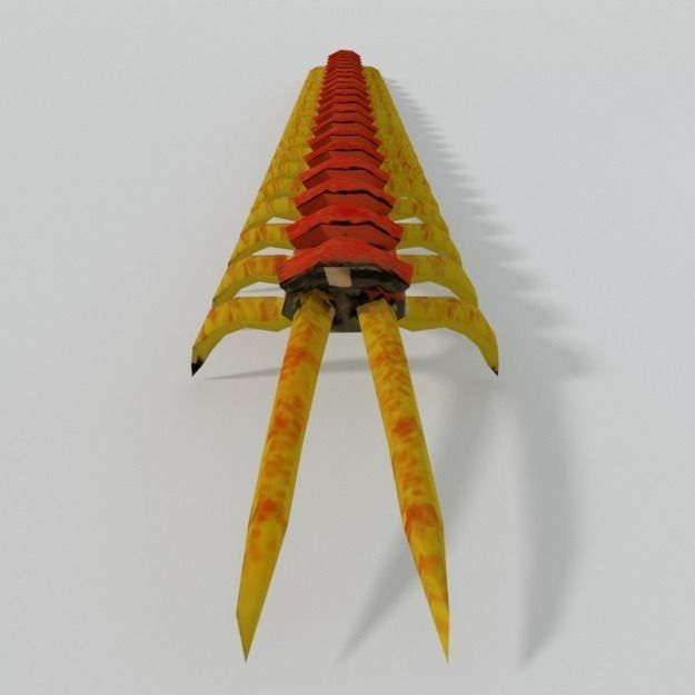 Scolopendra crab Low-poly 3D model_4