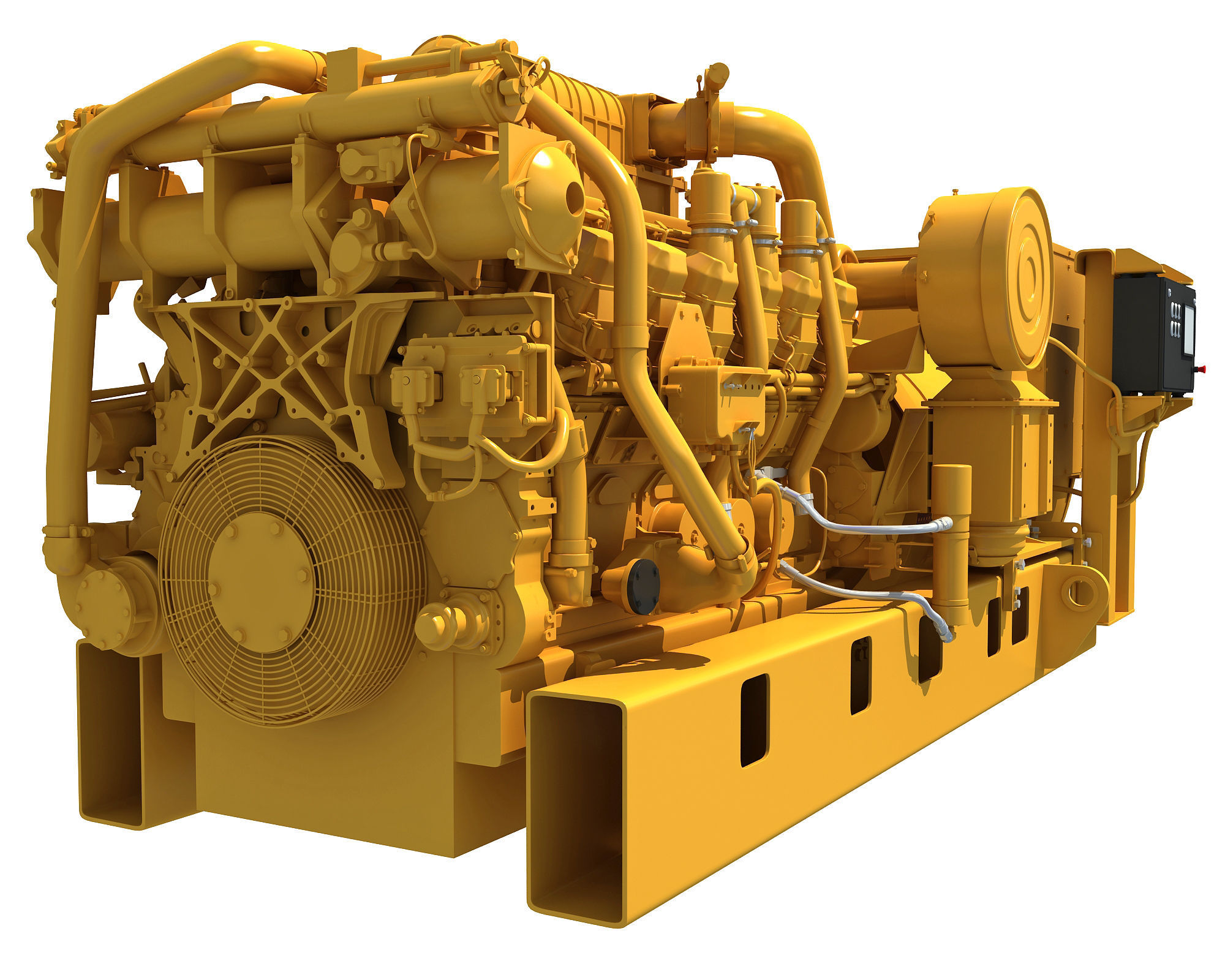 Power Generator Engine 3D model_5