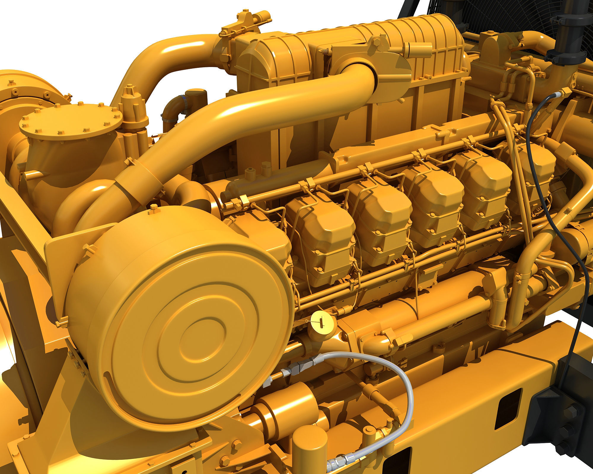 Power Generator Engine 3D model_11