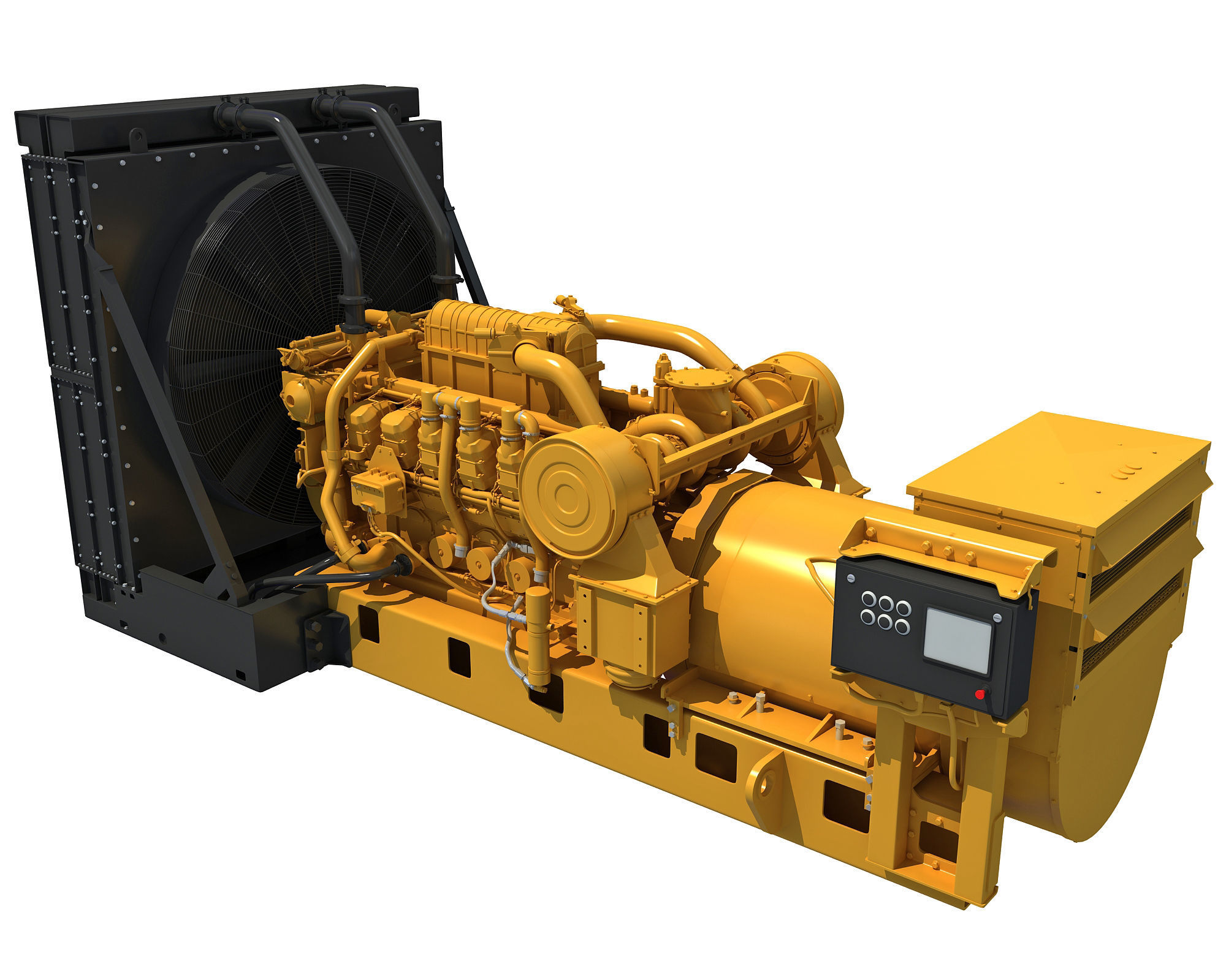 Power Generator Engine 3D model_3