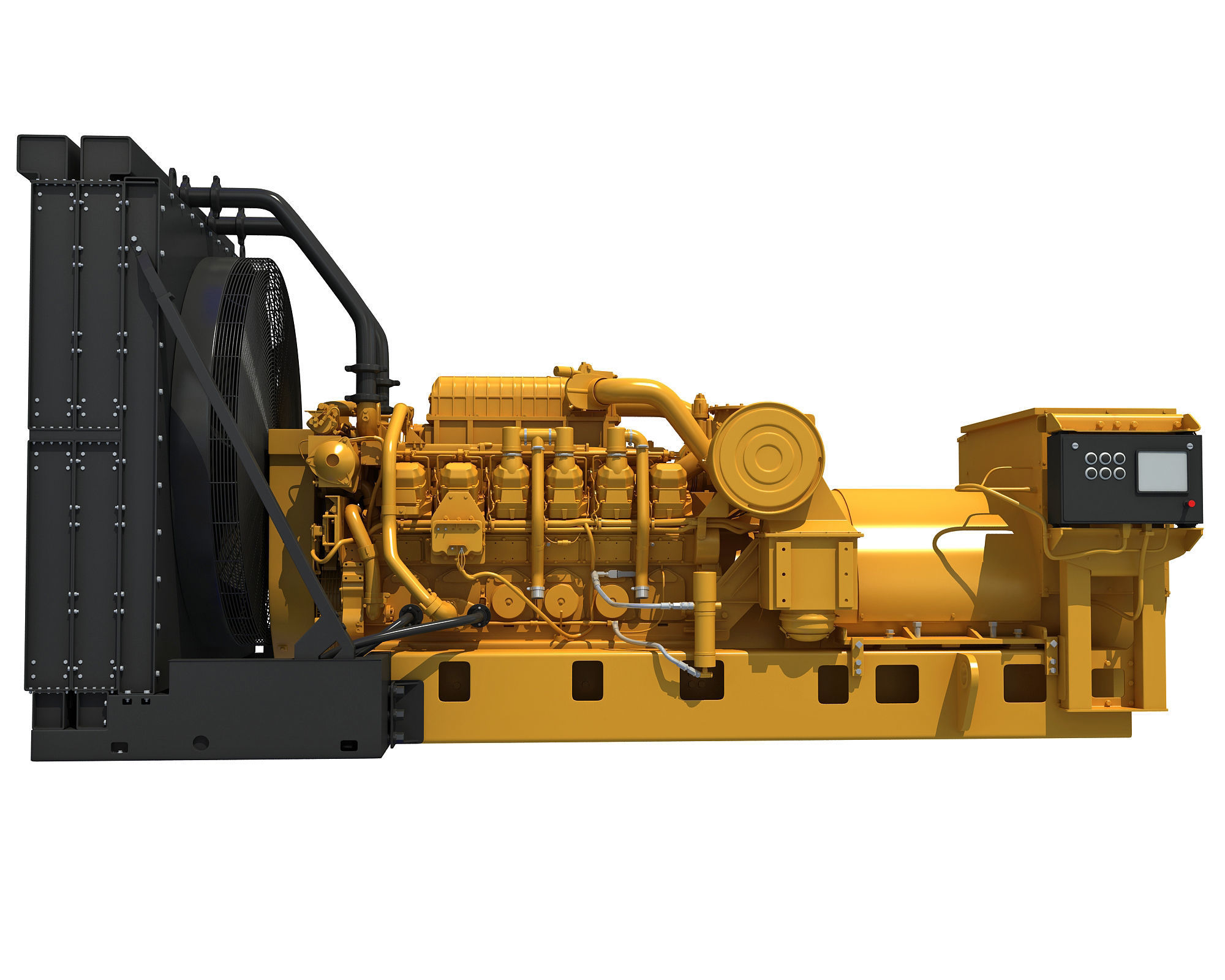 Power Generator Engine 3D model_2