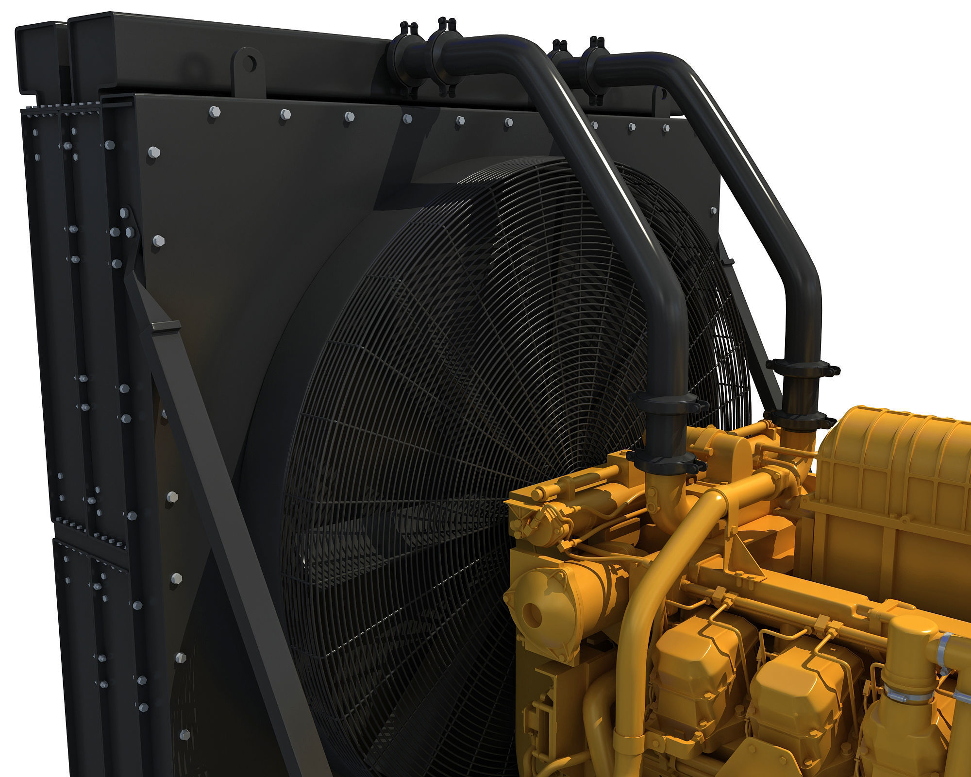 Power Generator Engine 3D model_12