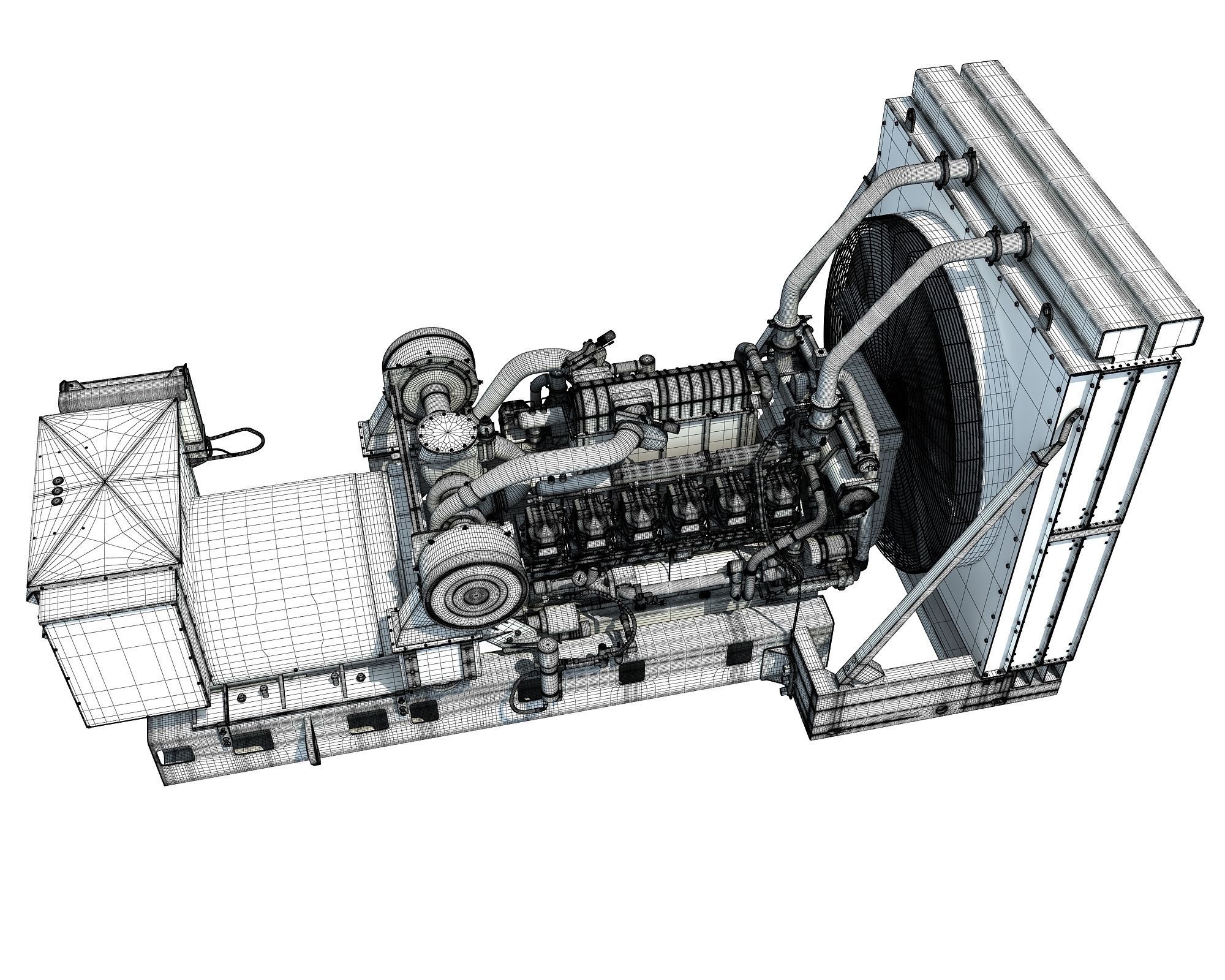 Power Generator Engine 3D model_15